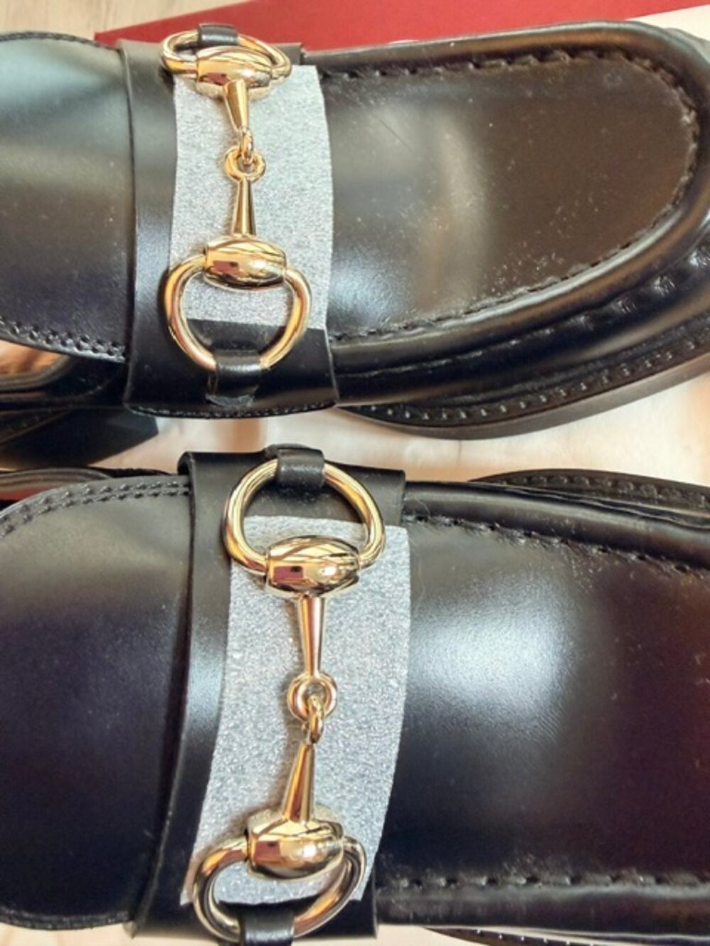 NIB Gucci Horsebit Leather Loafers, Black 34.5 (4.5) - Picture 10 of 13